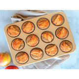 Molde para 12 muffins acero/aluminio Nordicware