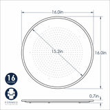 Molde para pizza cuadrado 35.5 cm blanco Nordicware