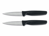 Juego 2 cuchillos para verduras negro acero inoxidable Wusthof desc