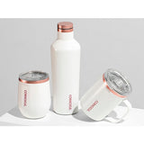 Botella térmica blanco rosa 473 ml Corkcicle desc