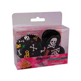 Juego de capacillos para de cupcakes calavera 5 cm Silikomart desc