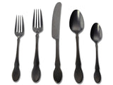 Juego de cubiertos ebony 20 piezas acero negro Gourmet Settings