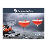Juego de 4 copas de champagne Timeless 255 ml Pasabahce desc