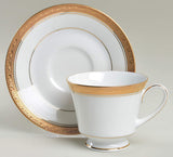 Plato taza de porcelana Crestwood Gold Noritake