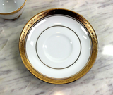 Plato taza moka de porcelana Crestwood Gold Noritake