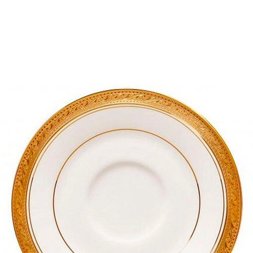 Plato taza moka de porcelana Crestwood Gold Noritake