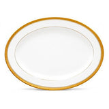 Platon oval de porcelana Crestwood Gold 40 cm Noritake