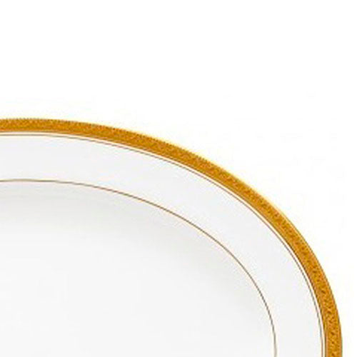 Platon oval de porcelana Crestwood Gold 40 cm Noritake