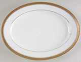 Platon oval de porcelana Crestwood Gold 35 cm Noritake