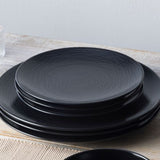 Plato ensalada swirl negro 21 cm porcelana Noritake