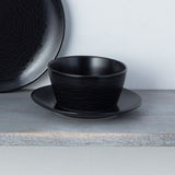 Tazón sopa swirl negro 15 cm porcelana Noritake