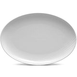 Platon oval Swirl blanco 41 cm porcelana Noritake