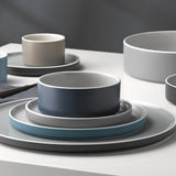 Ensaladera colortrio gris porcelana 25 cm Noritake desc