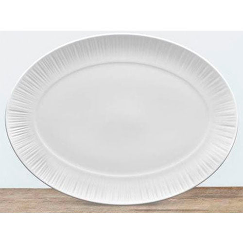 Platón ovalado conifere blanco 37 cm Noritake