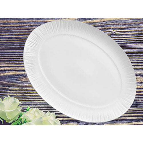 Platón ovalado conifere blanco 37 cm Noritake