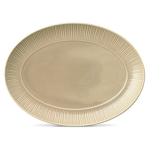 Platón ovalado Conifere Taupe 37 cm Noritake